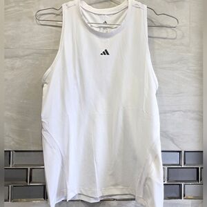Adidas White Sleeveless Tank Top